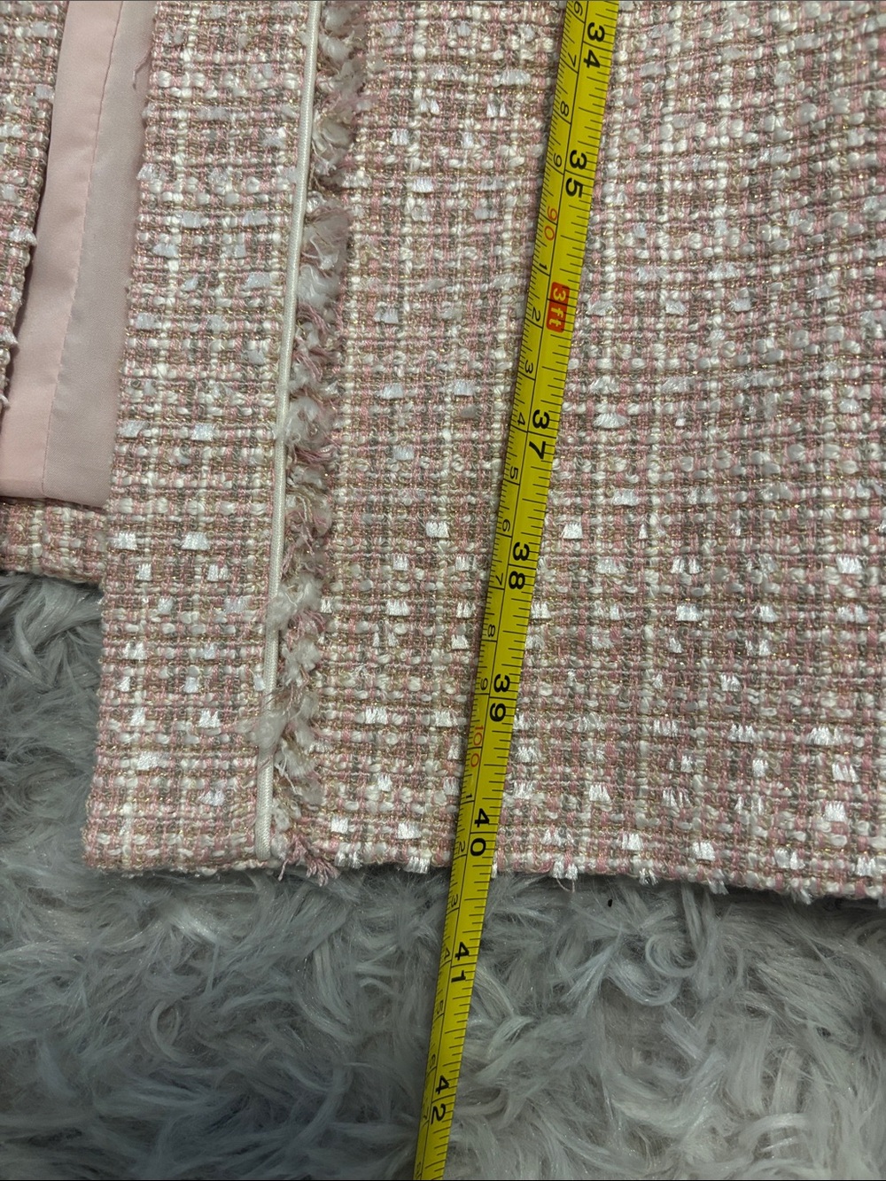 Anne Klein Pink Tweed Topper - Classic Elegance - Picture 8 of 8